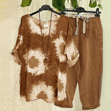 Laden Sie das Bild in den Galerie-Viewer, Lässiges 2-teiliges Set mit stilvollem Druck