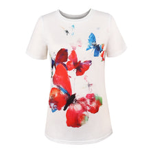 Laden Sie das Bild in den Galerie-Viewer, Lässiges Lockeres Kurzärmeliges T-shirt Für Damen