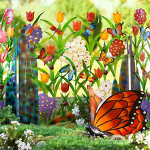 Laden Sie das Bild in den Galerie-Viewer, Kreative Blumen-Zaundekoration