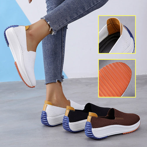 Damen Frühling und Herbst bequeme Freizeitschuhe