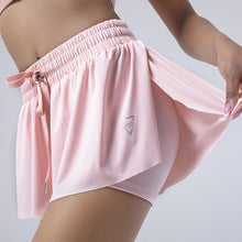 Laden Sie das Bild in den Galerie-Viewer, Sport-Fitness-Shorts Mit Kordelzug Für Damen