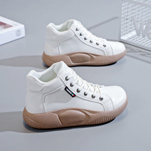 Damen High Top Freizeitschuhe mit dicken Sohlen