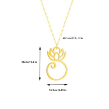 Laden Sie das Bild in den Galerie-Viewer, Damen Lotus glänzende Halskette