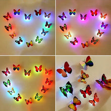 Laden Sie das Bild in den Galerie-Viewer, Leuchtender Schmetterling Wandaufkleber