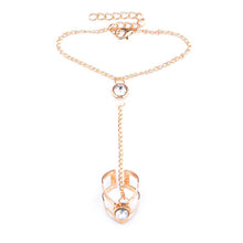 Laden Sie das Bild in den Galerie-Viewer, Modisches einfaches Armband und Ring