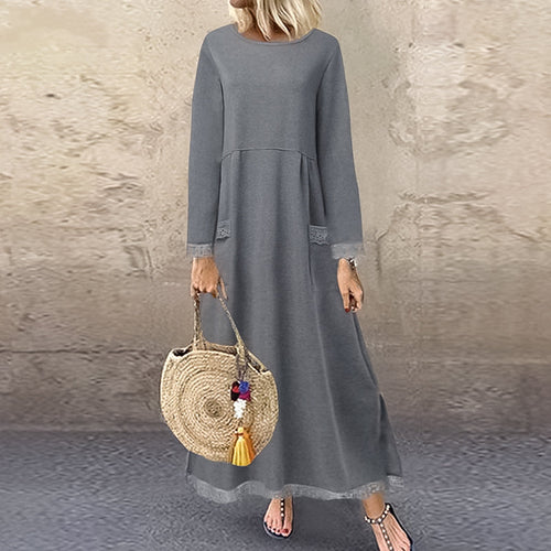 Spitzen-Fleece-Kleid