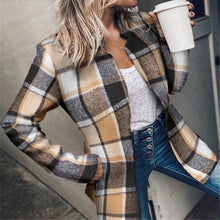 Laden Sie das Bild in den Galerie-Viewer, Trendiger Karierter Mantel