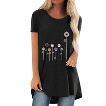 Laden Sie das Bild in den Galerie-Viewer, Damen Sommer Löwenzahn-T-Shirt