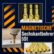 Laden Sie das Bild in den Galerie-Viewer, Hochfeste Magnetische Sechskantbohrer (5 Stück)
