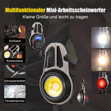 Laden Sie das Bild in den Galerie-Viewer, Multifunktionale Tragbare Wiederaufladbare Schlüsselbundlampe