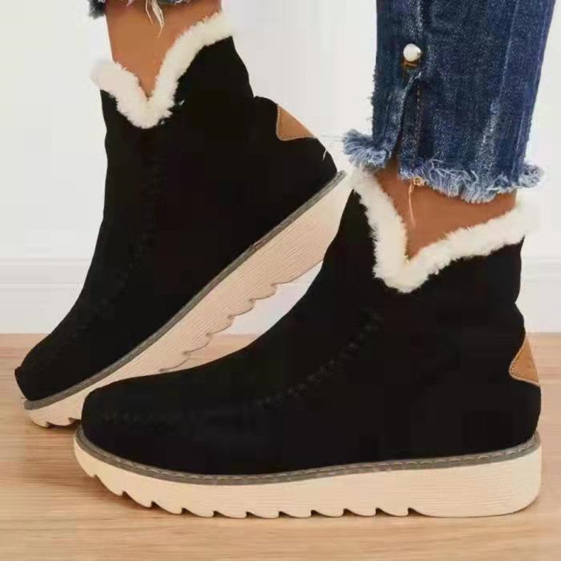 Baumwollstiefel mit dicken Sohlen