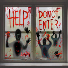 Laden Sie das Bild in den Galerie-Viewer, Blutiger Halloween Fensteraufkleber