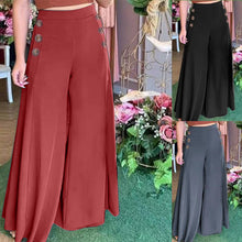 Laden Sie das Bild in den Galerie-Viewer, Damen Sommerhose mit hoher Taille und weitem Bein