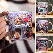 Laden Sie das Bild in den Galerie-Viewer, 3D Nähmaschinenbedruckter Wasserbecher