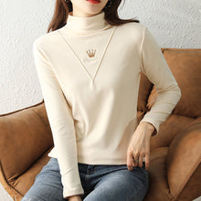 Laden Sie das Bild in den Galerie-Viewer, Lässige Langarm-Rollkragenpullover für Damen