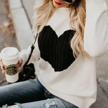 Laden Sie das Bild in den Galerie-Viewer, Stilvoller Warmer Herzpullover