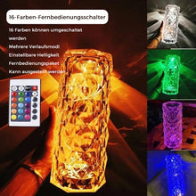 Laden Sie das Bild in den Galerie-Viewer, USB Rosenschatten Kristalllampe