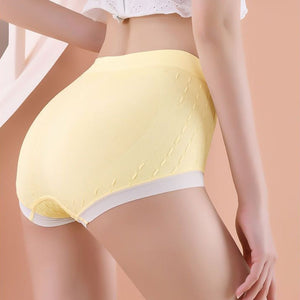 Baumwoll-Bügelhöschen mit mittlerer Leibhöhe für Damen