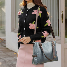 Laden Sie das Bild in den Galerie-Viewer, Helle Farbe Handtasche Kreuzbody Lederhandtasche