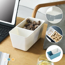 Laden Sie das Bild in den Galerie-Viewer, Quadratische Entleerbare Doppellagige Aufbewahrungsbox