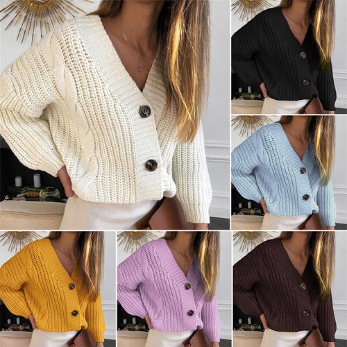 Süße Strickjacke mit Knöpfen