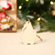 Laden Sie das Bild in den Galerie-Viewer, Hölzernes Zwerg Weihnachtsschmuck Set (12 Stück)