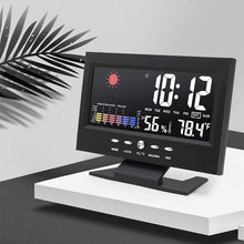 Laden Sie das Bild in den Galerie-Viewer, Digitaler LED-Wecker mit Temperatur- und Feuchtigkeitsüberwachung