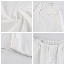 Laden Sie das Bild in den Galerie-Viewer, Lockere Cargohose mit mehreren Taschen und Kordelzug