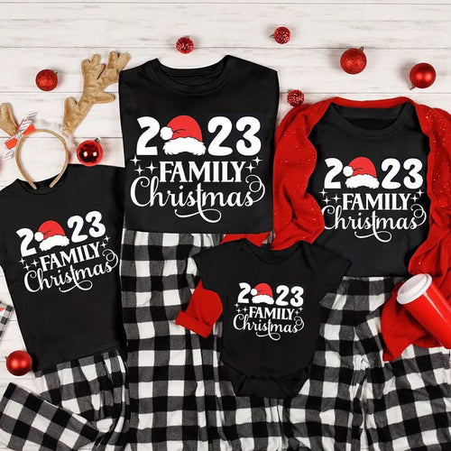 2023 Passende Familien-Weihnachtshemden