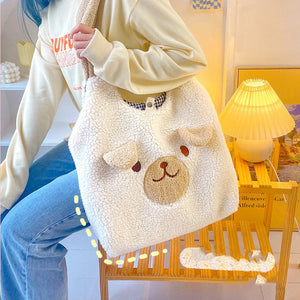 Flauschige Welpentasche