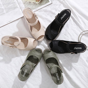 Klassische Lässige Sandalen Mit Fischmaul