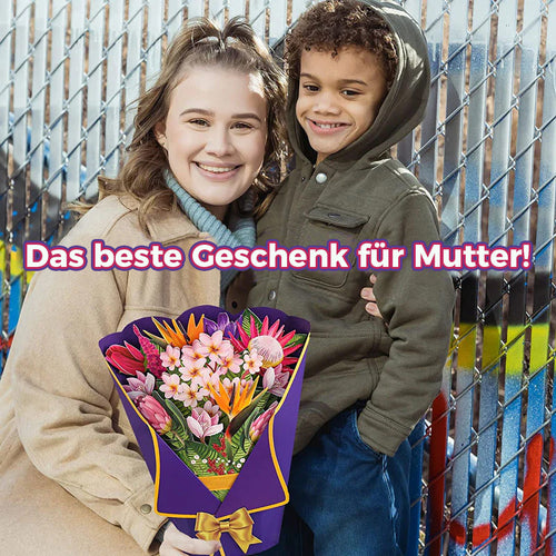 3D-Pop-Up-Blumenstrauß-Grußkarte