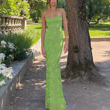 Laden Sie das Bild in den Galerie-Viewer, Sexy rückenfreies langes Kleid mit Blumenmuster für Damen