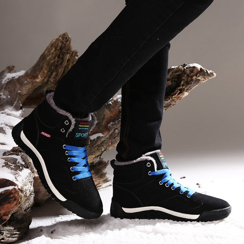 Herren Winterschuhe Warm Gefüttert Schneestiefel