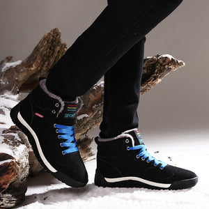 Herren Winterschuhe Warm Gefüttert Schneestiefel