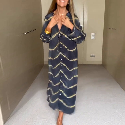 Lockeres Kleid mit V-Ausschnitt