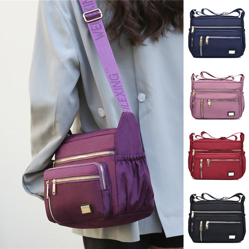 Multifunktionale Oxford-Umhängetasche mit Reißverschluss