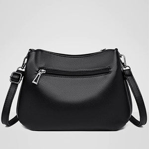 Rhomboid Tasche aus gekörntem Leder
