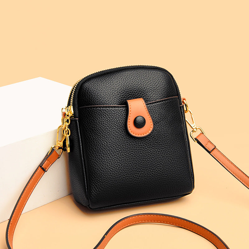 Stilvolle Kontrastierende Umhängetasche