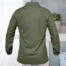 Laden Sie das Bild in den Galerie-Viewer, Langärmliges Polo-T-Shirt für Herren