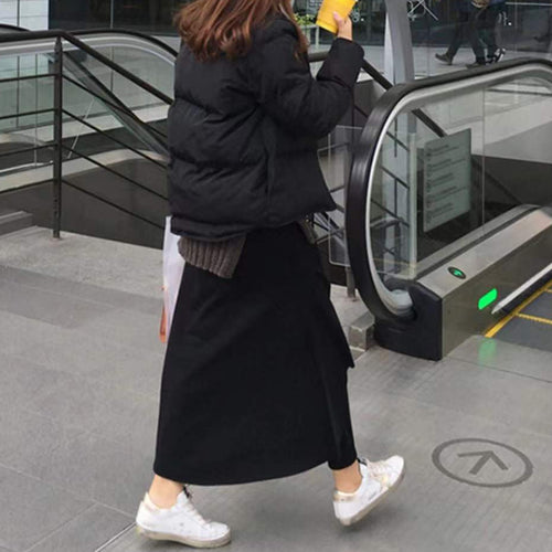 Unregelmäßiger Zweiteiliger Verdickter Rock für Damen