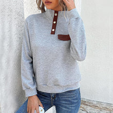 Laden Sie das Bild in den Galerie-Viewer, Sweatshirt mit Stehkragen