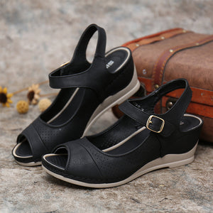 Klassische Lässige Sandalen Mit Fischmaul