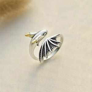 Kleiner Drache verstellbarer Ring