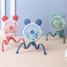Laden Sie das Bild in den Galerie-Viewer, Tragbarer Wiederaufladbarer Ventilator für Babys