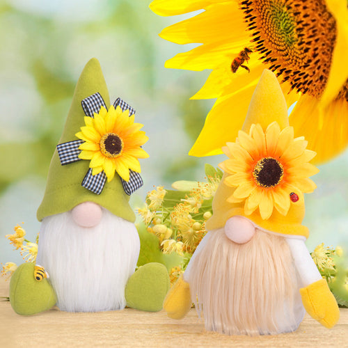 Sunflower Rudolph Faceless Dwarf Dolls