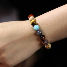 Laden Sie das Bild in den Galerie-Viewer, Buntes Armband mit Sternenhimmel des Sonnensystems