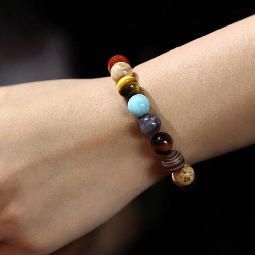 Buntes Armband mit Sternenhimmel des Sonnensystems