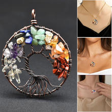 Laden Sie das Bild in den Galerie-Viewer, Kristall Lebensbaum Halskette