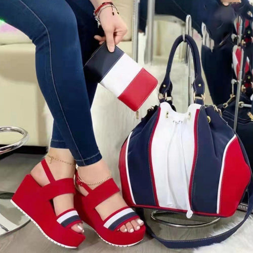 Lässige Damensandalen mit dicker Sohle